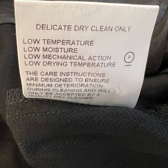 Whistles London Wool Blend Pin Stripe Black Crop Pant Size 4 - Picture 6 of 11